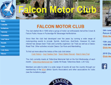 Tablet Screenshot of falconmotorclub.com